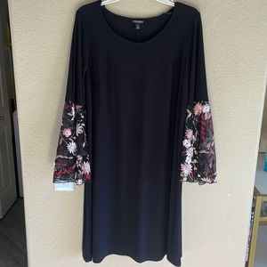 Dress with Floral Sleeves